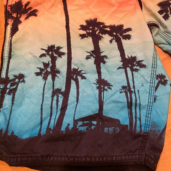 FreeWorld Highlight Palm Tree 20 Board Shorts - Picture 3 of 15